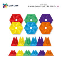 Afbeelding in Gallery-weergave laden, Connetix Rainbow Geometry Pack 30-delige set