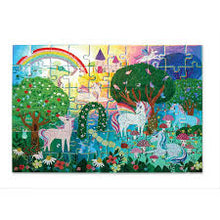 Afbeelding in Gallery-weergave laden, Crocodile Creek Holographic Foil puzzel 4+ 60 stukjes - Sprankelende eenhoorn