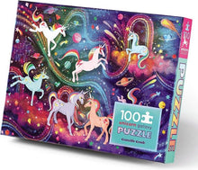 Afbeelding in Gallery-weergave laden, Crocodile Creek Holographic Foil puzzel 5+ 100 stukjes - Eenhoorn melkweg