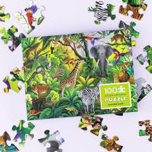 Afbeelding in Gallery-weergave laden, Crocodile Creek Holographic Foil puzzel 5+ 100 stukjes - Jungle Paradijs