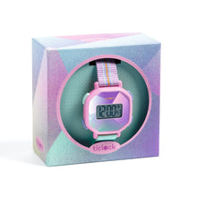 Afbeelding in Gallery-weergave laden, Djeco digitaal horloge Ticlock - Purple prisma - DD00452