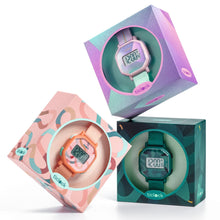 Afbeelding in Gallery-weergave laden, Djeco digitaal horloge Ticlock - Purple prisma - DD00452
