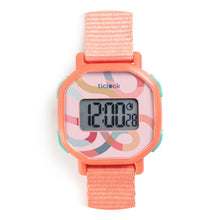 Afbeelding in Gallery-weergave laden, Djeco digitaal horloge Ticlock - Pastel Volute - DD00453