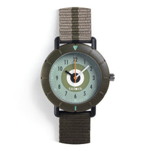 Afbeelding in Gallery-weergave laden, Djeco kwartshorloge Ticlock - Green Target - DD00472