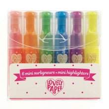 Afbeelding in Gallery-weergave laden, Djeco 6 mini fluo markeerstiften - DD03757
