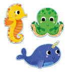 Afbeelding in Gallery-weergave laden, Djeco puzzel Primo in de zee, 4-6-9 stukjes - DJ07144