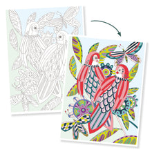 Afbeelding in Gallery-weergave laden, Djeco Colouring Gallery posters om in te kleuren - Vogels - DJ08691