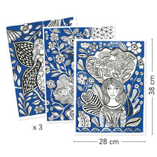 Afbeelding in Gallery-weergave laden, Djeco Colouring Gallery posters om in te kleuren - Bloemen - DJ08692