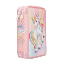 Afbeelding in Gallery-weergave laden, Depesche Ylvi 2-vaks etui eenhoorn SUGAR POP - 14034