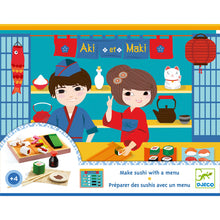 Afbeelding in Gallery-weergave laden, Djeco houten sushi menu set Aki & Maki - DJ06537