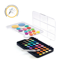Afbeelding in Gallery-weergave laden, Djeco plakkaatverf palet 50 kleuren Artist’s palette - DJ09784
