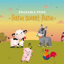 Afbeelding in Gallery-weergave laden, Lauranne Verbruggen ❤️ Legami set van 4 uitwisbare pennen - Farm Sweet Farm
