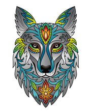 Afbeelding in Gallery-weergave laden, Eureka 2D Rainbow houten puzzel Wolf - 180 stukjes