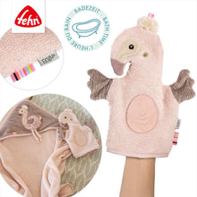 Afbeelding in Gallery-weergave laden, Fehn knuffel washand - Flamingo