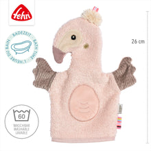 Afbeelding in Gallery-weergave laden, Fehn knuffel washand - Flamingo