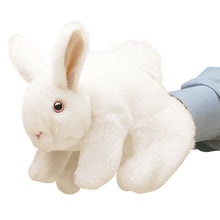 Afbeelding in Gallery-weergave laden, Folkmanis handpop - White Bunny rabbit, wit konijn - 2048