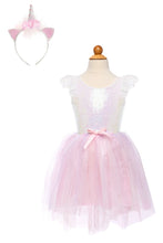 Afbeelding in Gallery-weergave laden, Geat Pretenders Dreamy Unicorn dress - eenhoorn jurk roze met hoofdband maat 3/4 jaar - 30723