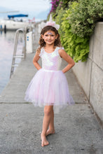 Afbeelding in Gallery-weergave laden, Geat Pretenders Dreamy Unicorn dress - eenhoorn jurk roze met hoofdband maat 3/4 jaar - 30723