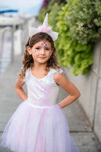 Afbeelding in Gallery-weergave laden, Geat Pretenders Dreamy Unicorn dress - eenhoorn jurk roze met hoofdband maat 3/4 jaar - 30723