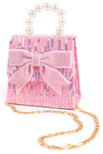 Afbeelding in Gallery-weergave laden, Great Pretenders - The Mademoiselle Mini Purse tas met tiara haarband - roze