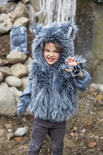 Afbeelding in Gallery-weergave laden, Great Pretenders Big Bad Wolf vest met handschoenen, maat 3-4 jaar