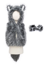 Afbeelding in Gallery-weergave laden, Great Pretenders Big Bad Wolf vest met handschoenen, maat 3-4 jaar