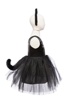 Afbeelding in Gallery-weergave laden, Great Pretenders Black Cat jurk met haarband zwarte kat, maat 5/6 jaar - 34795