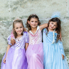Afbeelding in Gallery-weergave laden, Great Pretenders Velvety Soft Sisters Forever Princess jurk, maat 5-6 jaar - 34185
