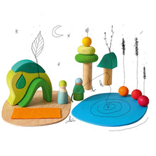 Afbeelding in Gallery-weergave laden, Grimm's houten speelset - Small World Play in the woods - 07600