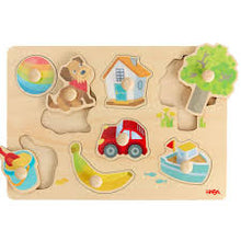 Afbeelding in Gallery-weergave laden, Haba houten inlegpuzzel Eerste woorden - 2011813001