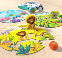 Afbeelding in Gallery-weergave laden, Haba spel en puzzel 3+ Waar wonen de leeuw en zijn dierenvriendjes - 2011724003