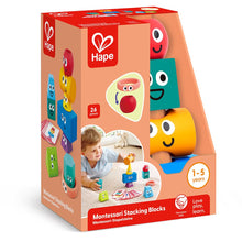 Afbeelding in Gallery-weergave laden, Hape Toys - Montessori Stacking Blocks - E0531