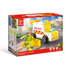 Afbeelding in Gallery-weergave laden, Hape Toys- Rapid Response Toy Ambulance, interactieve ziekenwagen - E3091