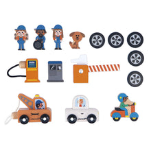 Afbeelding in Gallery-weergave laden, Janod houten garage Cross Roads - J05918