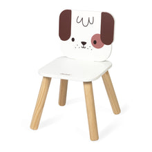 Afbeelding in Gallery-weergave laden, Janod houten kinderstoel Hond - J09658