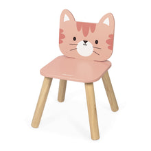 Afbeelding in Gallery-weergave laden, Janod houten kinderstoel Kat - J09659