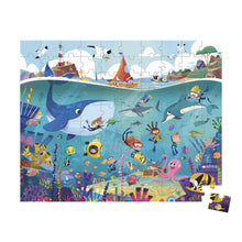 Afbeelding in Gallery-weergave laden, Janod puzzel koffertje onderwaterwereld 100 stukjes - J02394