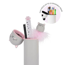 Afbeelding in Gallery-weergave laden, Legami 2 in 1 siliconen pennenzak - Kawaii Kitty - Kat