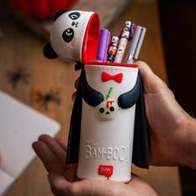 Afbeelding in Gallery-weergave laden, Legami Halloween - Panda "Bam-Boo" 2-in-1 Silicone Pencil Case - Kawaii