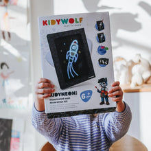 Afbeelding in Gallery-weergave laden, Kidywolf KIDYNEON - kit voor lichtgevende wanddecoratie - Pack 9 borden/3 neon draden