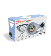 Afbeelding in Gallery-weergave laden, Kidywolf Kidyalarm - Fluroriscerende en evoluerende wekker - Blauw