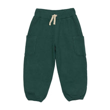 Afbeelding in Gallery-weergave laden, Lässig Cargo pants waffle GOTS dark green - maat 62/68, 3-6 maanden