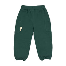 Afbeelding in Gallery-weergave laden, Lässig Cargo pants waffle GOTS dark green - maat 62/68, 3-6 maanden