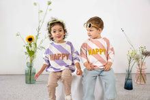 Afbeelding in Gallery-weergave laden, Lässig Kids sweater GOTS Happy milky/peach - maat 110/116, 4-6 jaar