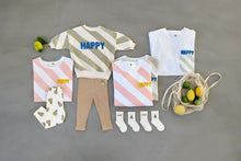 Afbeelding in Gallery-weergave laden, Lässig Kids sweater GOTS Happy white/khaki - maat 98/104, 2-4 jaar