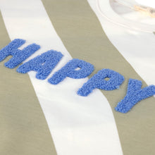 Afbeelding in Gallery-weergave laden, Lässig Kids sweater GOTS Happy white/khaki - maat 98/104, 2-4 jaar