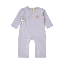 Afbeelding in Gallery-weergave laden, Lässig romper pyjama / kruippakje GOTS pastel lila - maat 62/68