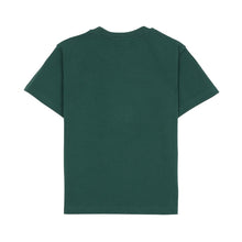 Afbeelding in Gallery-weergave laden, Lässig t-shirt jersey GOTS Smile dark green - maat 110/116, 4-6 jaar