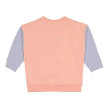 Afbeelding in Gallery-weergave laden, Lässig kids sweater GOTS Cherry peach - maat 62/68, 3-6 maanden