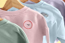 Afbeelding in Gallery-weergave laden, Lässig kinder sweater GOTS kat Cloud pink - maat 62/68